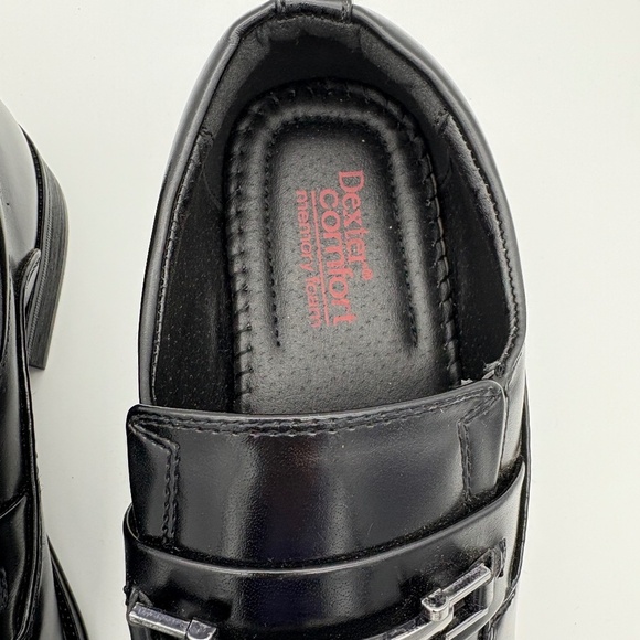 NWOB Dexter Comfort Memory Foam Crosby Black Dress Shoe w/ Buckle Accent - Picture 3 of 10